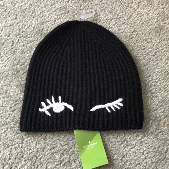 kate spade Accessories - Kate Spade winking beanie